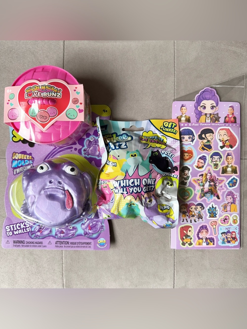 Brand New Squishy and Sticker Lot